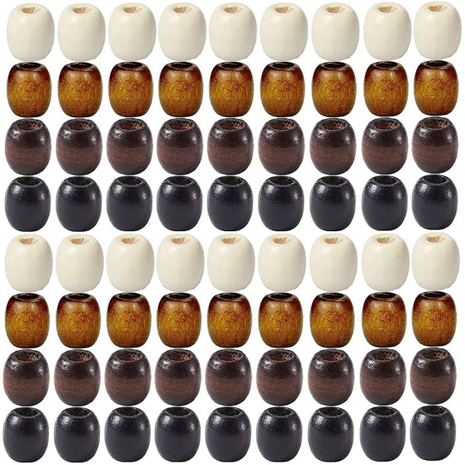 Key Life Wooden Hair Beads