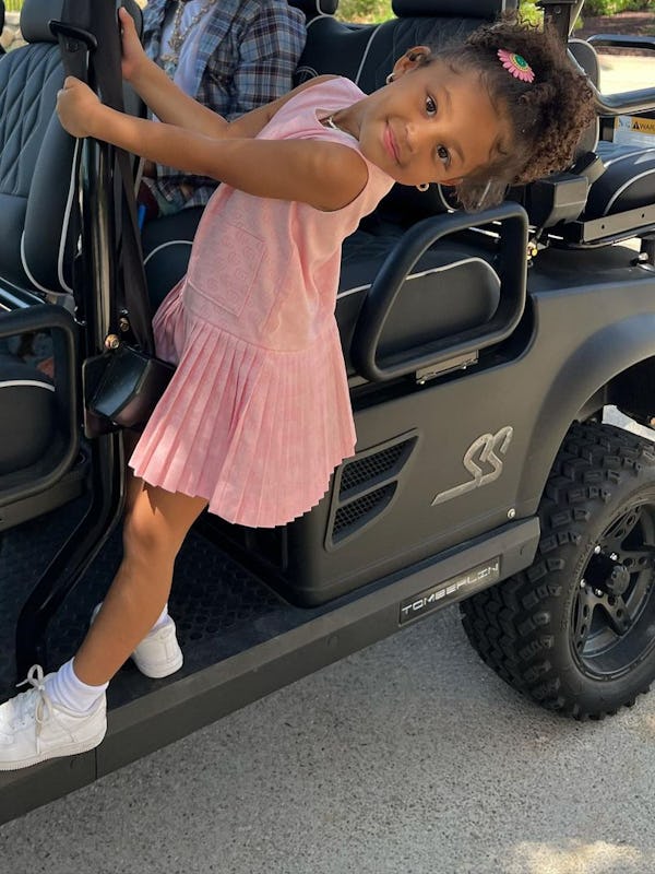 Stormi Webster on Easter Sunday 2022.