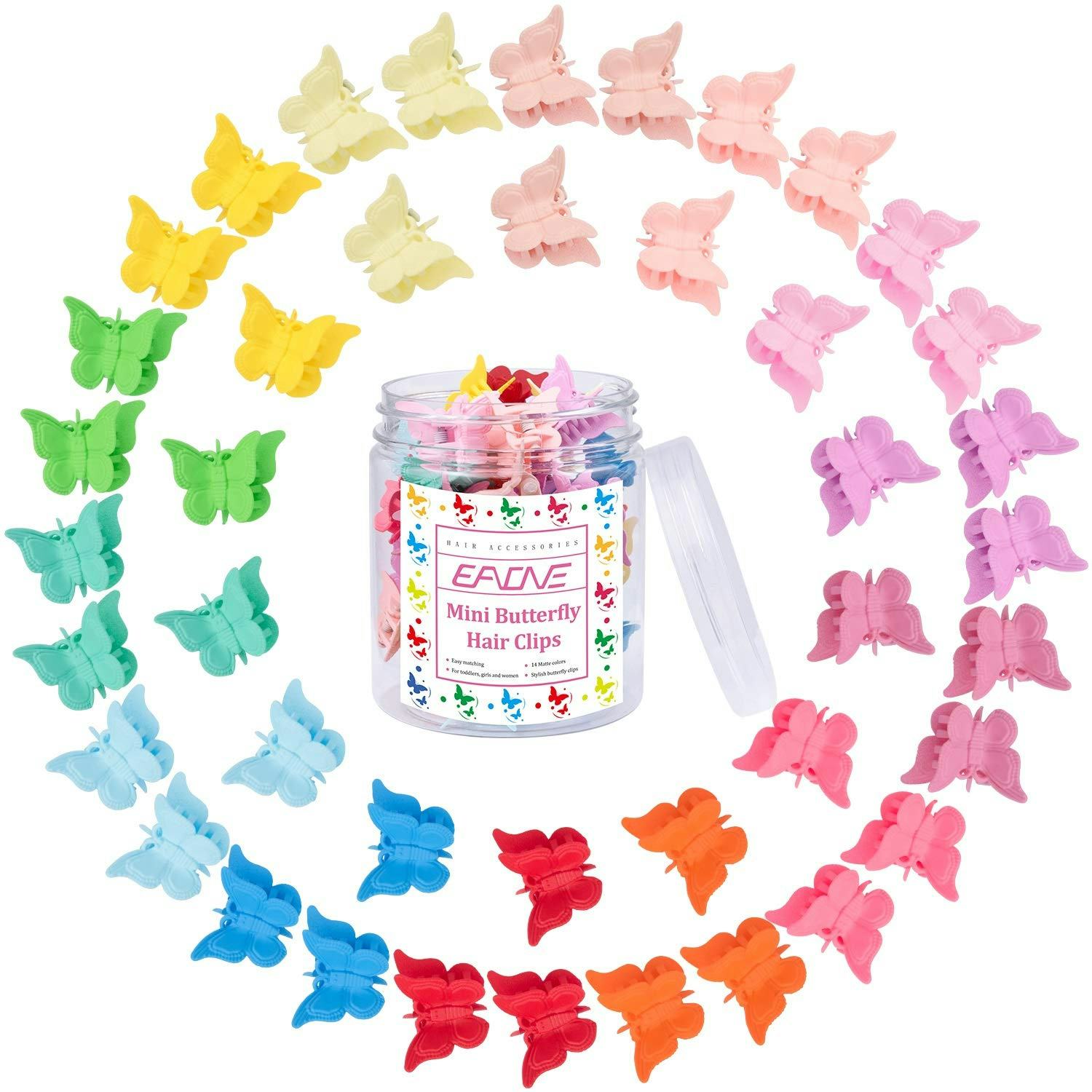 EAONE 50 Pieces Butterfly Hair Clips