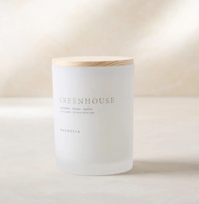 a white candle from magnolia makes a great mothers day gift for sisters
