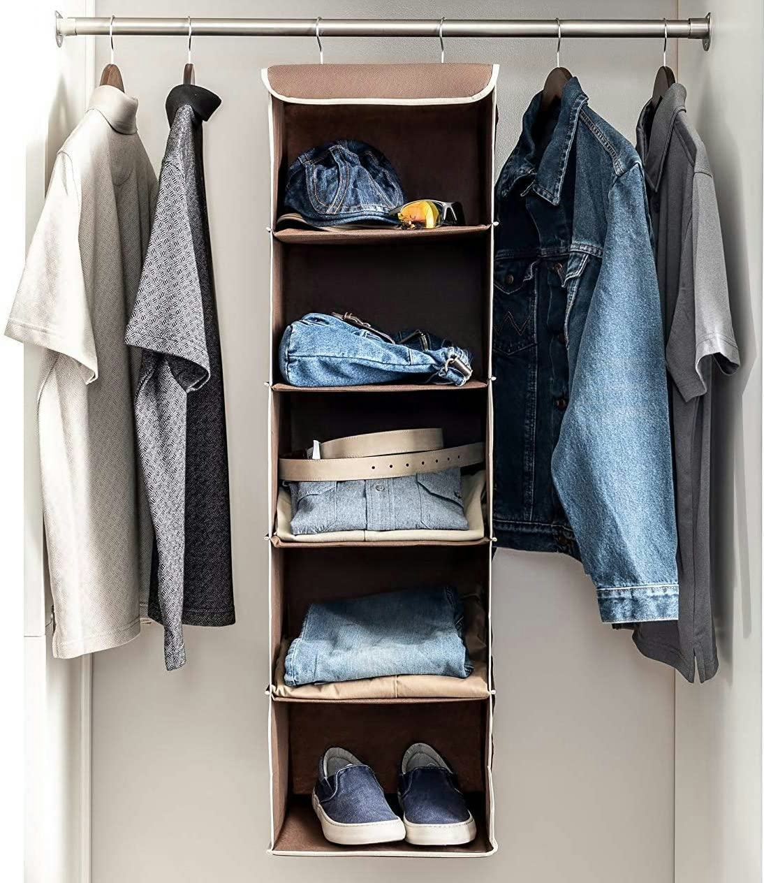 Zober 5-Shelf Hanging Closet Organizer