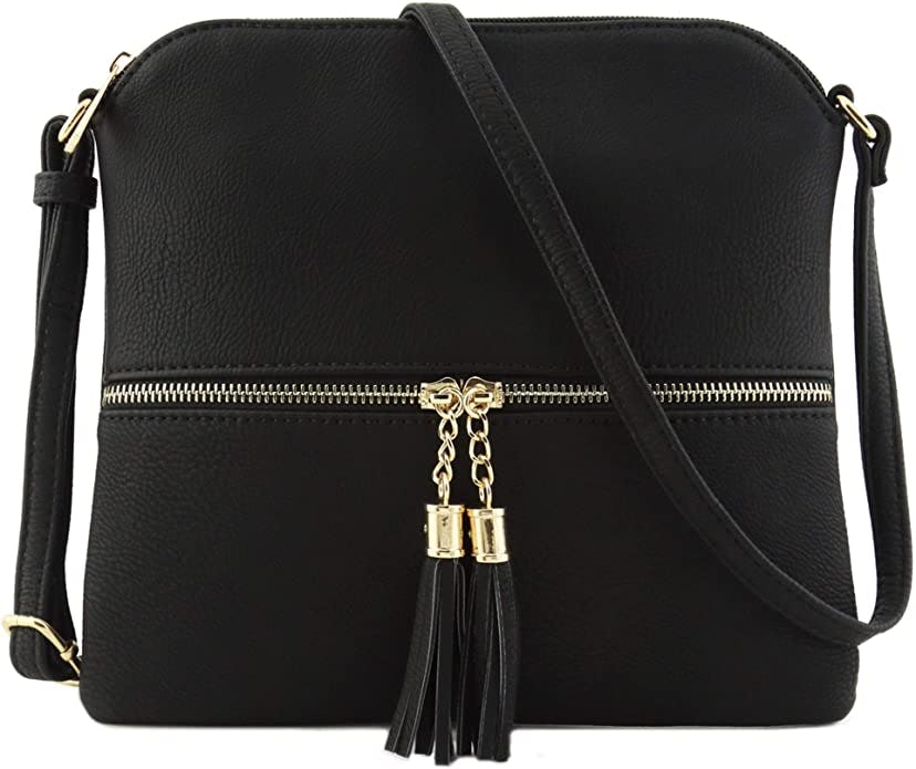DELUXITY Crossbody Bag With Tassel
