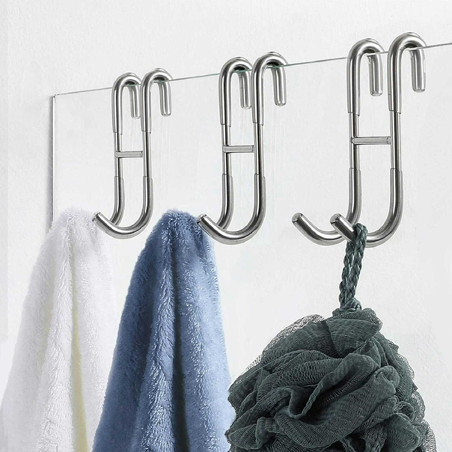 Simtive Shower Door Hooks (3-Pack)