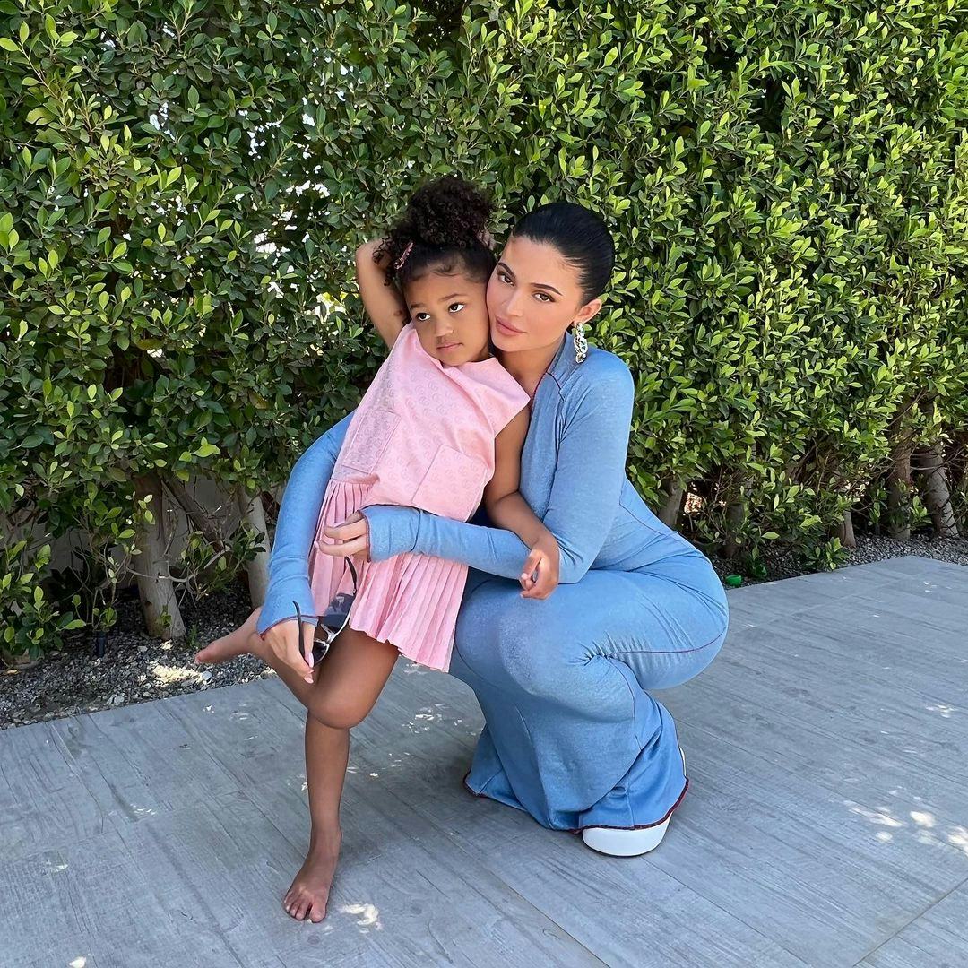 Kylie Jenner with her daughter Stormi Webster.