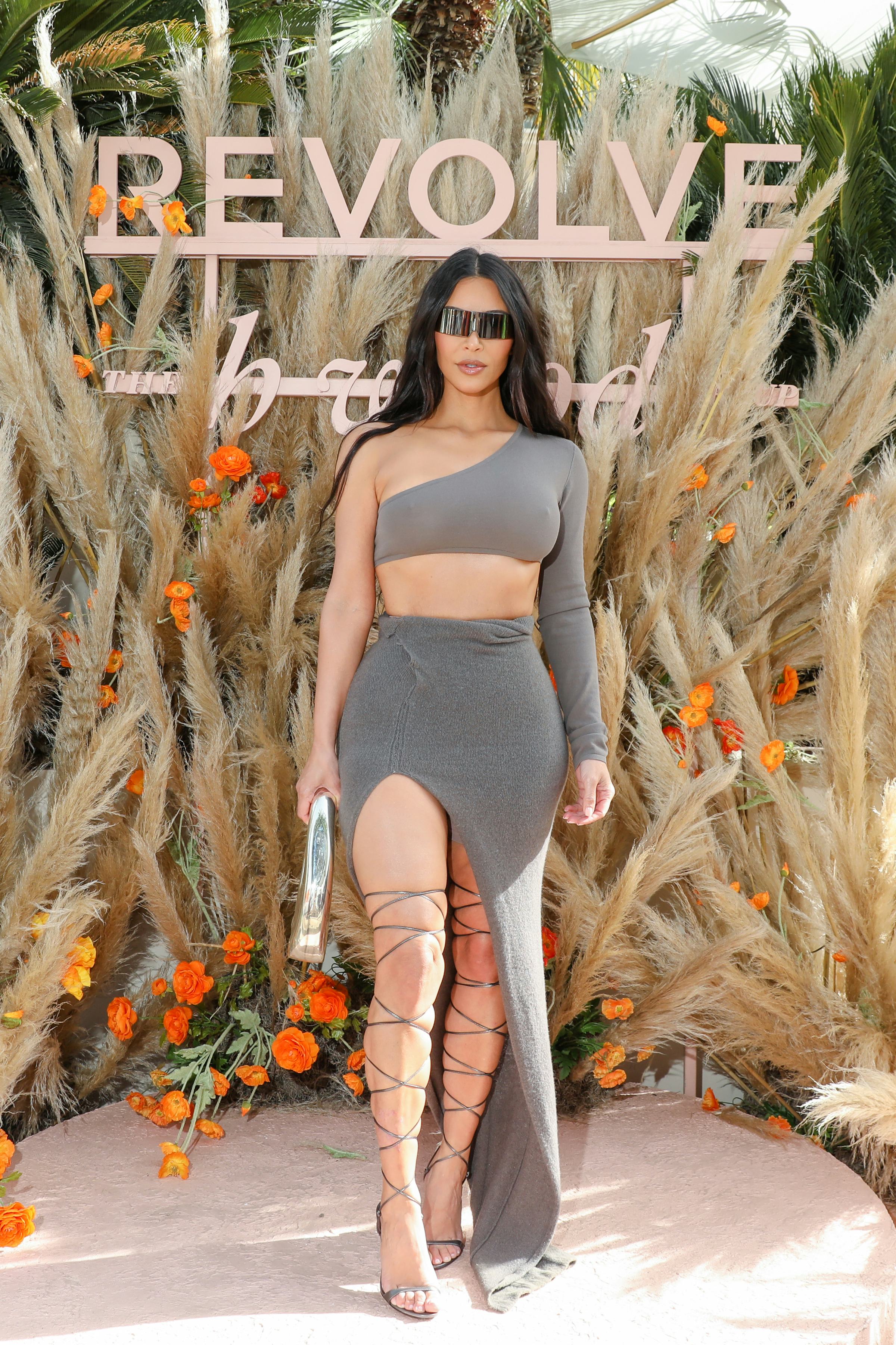 Kim Kardashian at Revolve Festival