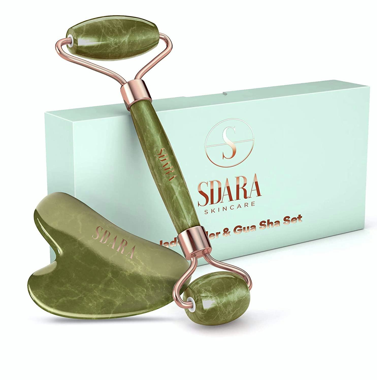 Sdara Jade Roller Gua Sha Set
