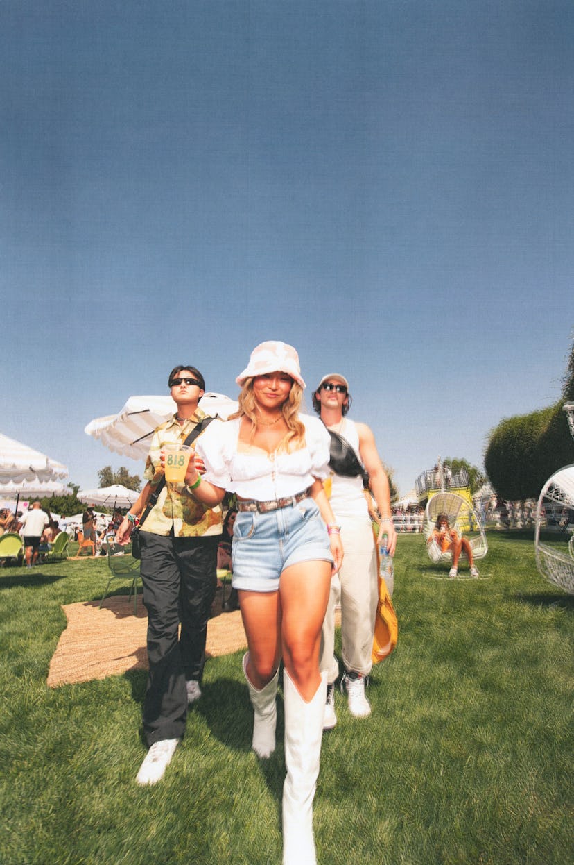 Chloe Kim at Revolve Festival during Coachella 2022.