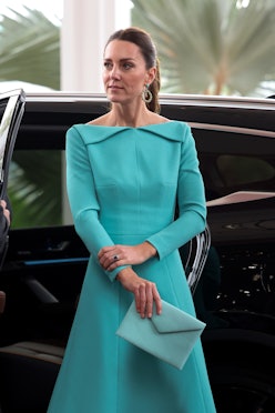 Kate Middleton Belize Blue-Green Dress