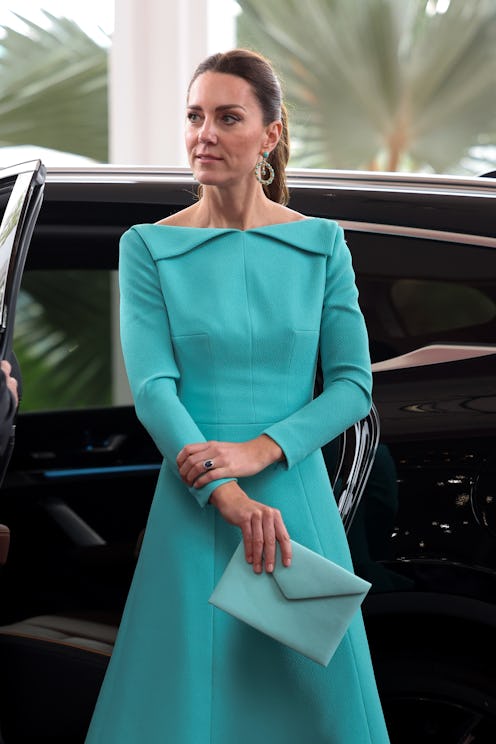 Kate Middleton Belize Blue-Green Dress