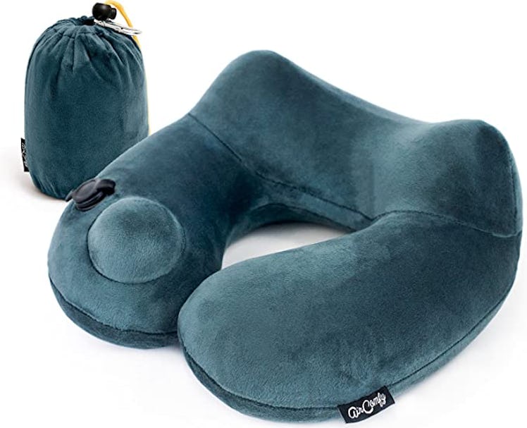 This travel pillow is how to sleep on a plane. 