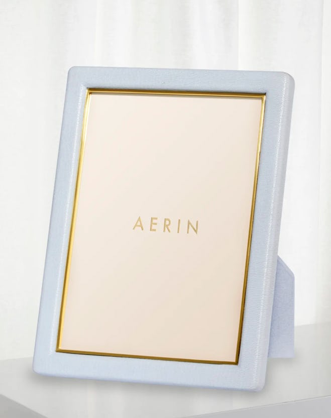 Expensive Mother's Day gift: Aerin Piero Leather Photo Frame