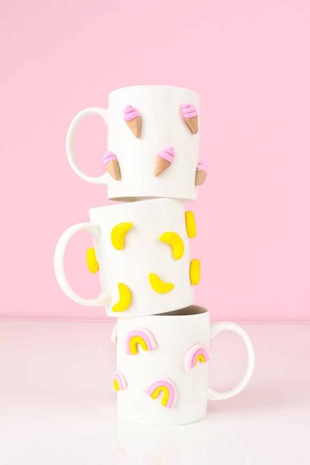 DIY coffee mugs with designs is a great DIY mother's day gift idea