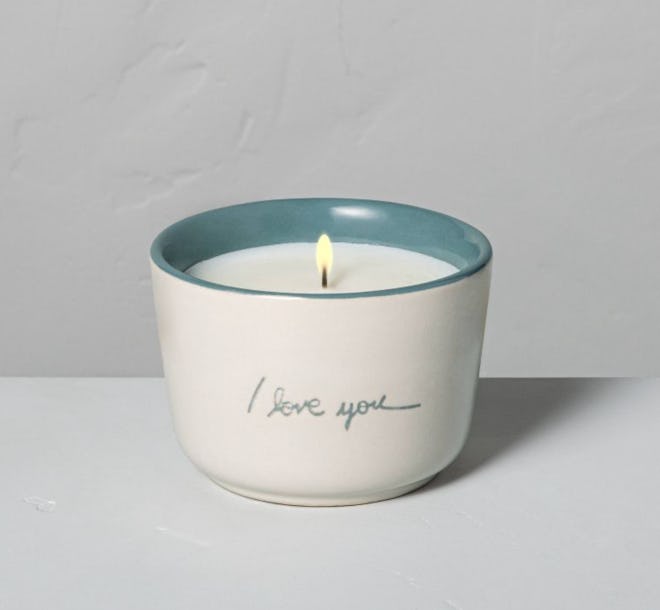 Meadow 'I Love You' Ceramic Candle