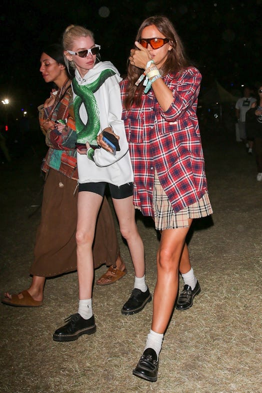 Irina Shayk and Stella Maxwell at 2022 Coachella Weekend One 