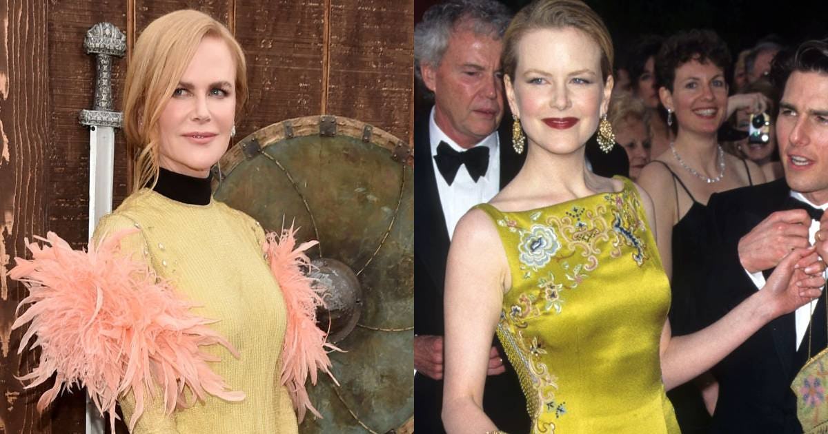 Nicole kidman chartreuse gown Clearance