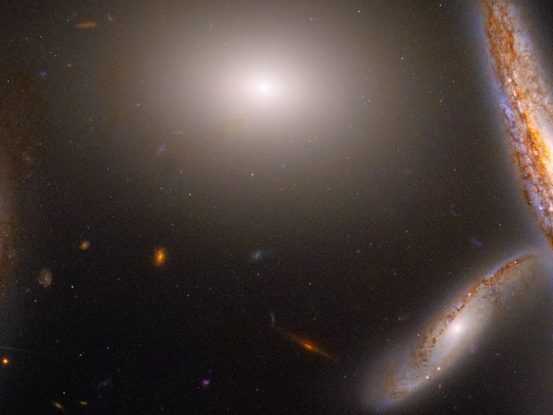 A cropped view of Hickson Compact Group 40 (HCG 40), as seen by NASA.