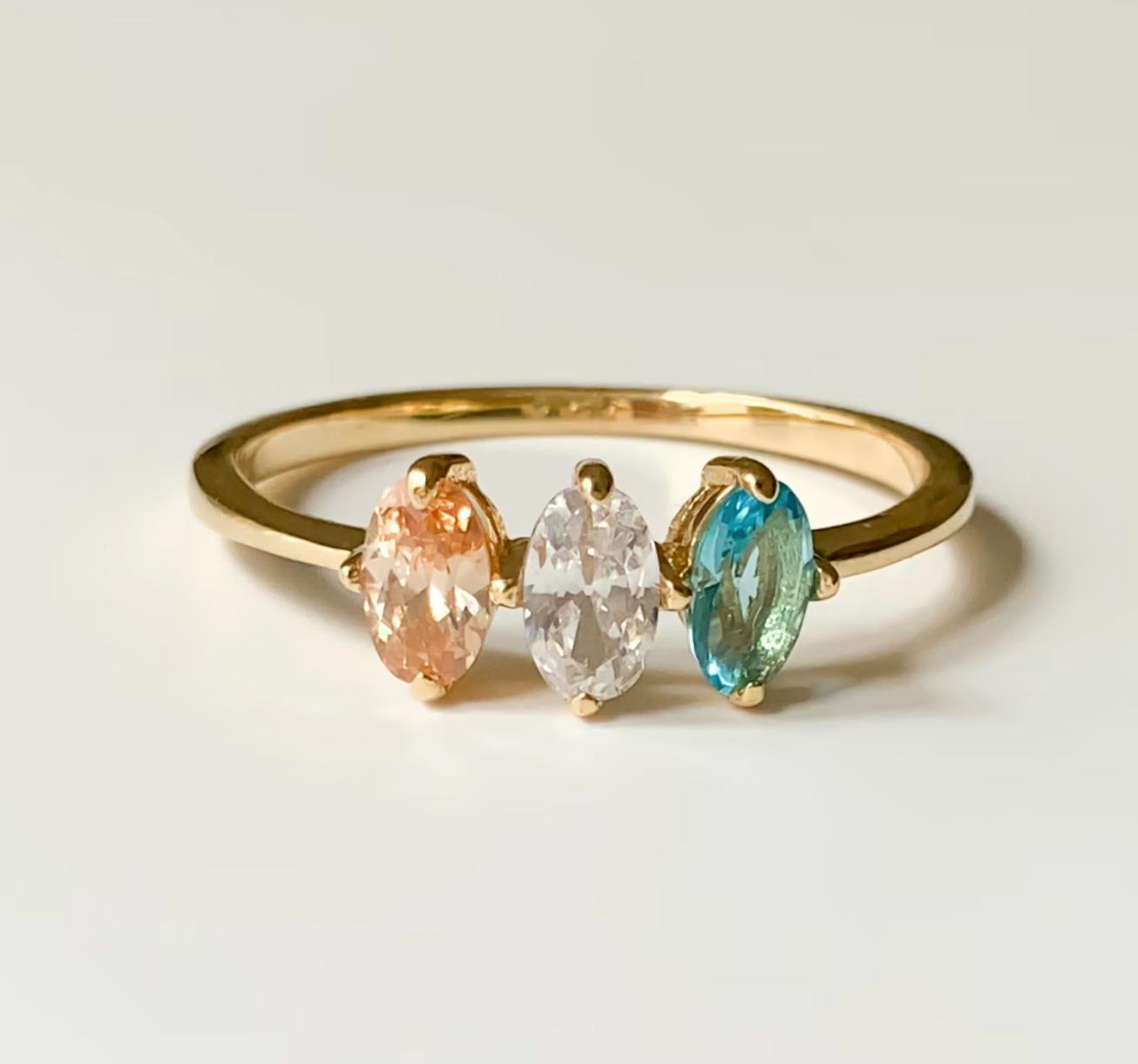 Etsy shop @MielaJewelry birthstone ring