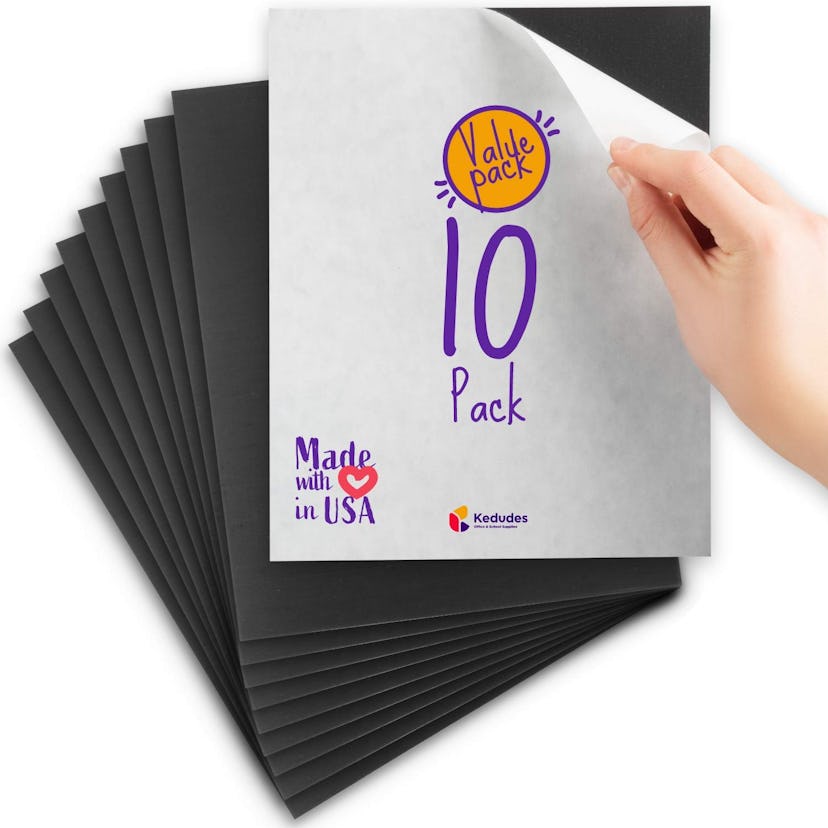 Kedudes Magnetic Sheet with Adhesive Backing (10-Pack)