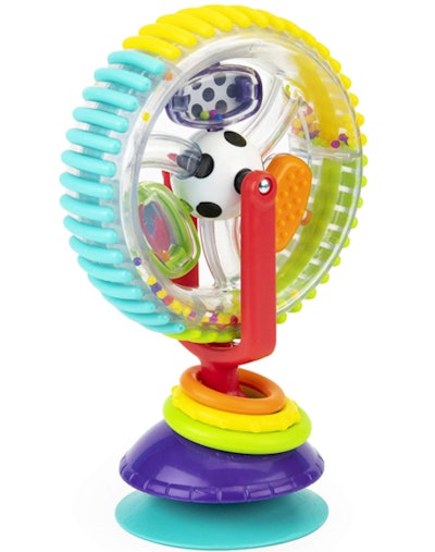 The Wonder Wheel high chair toy is one of the top toys for 6-month-olds.