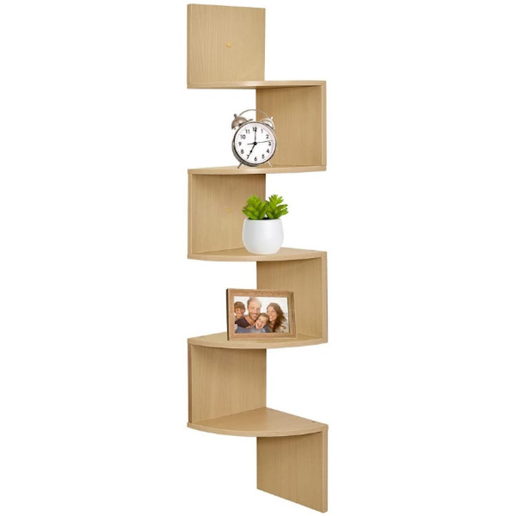 Greenco 5-Tier Floating Corner Shelf