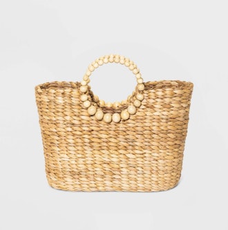 Straw tote bag for Mother's Day