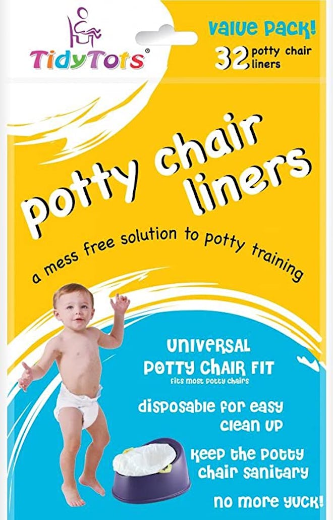 potty training producs:  Click image to open expanded view TidyTots Disposable Potty Chair Liners 