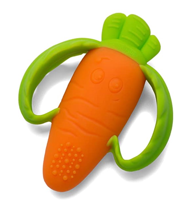 This Infantino carrot teether is one of the best toys for 6-month-olds.