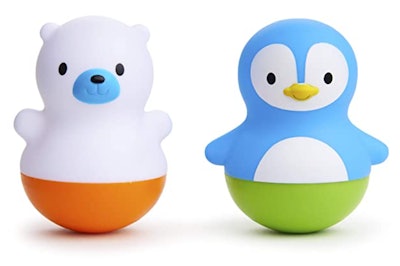 This set of animal-shaped bath toys from Munchkin is one of the best toys for 6-month-olds.