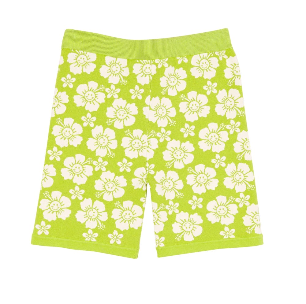 HAPPY HAWAII KNIT SHORTS - OLIVE