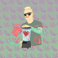 Illustration of Eve 6 frontman Max Collins