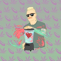 Illustration of Eve 6 frontman Max Collins