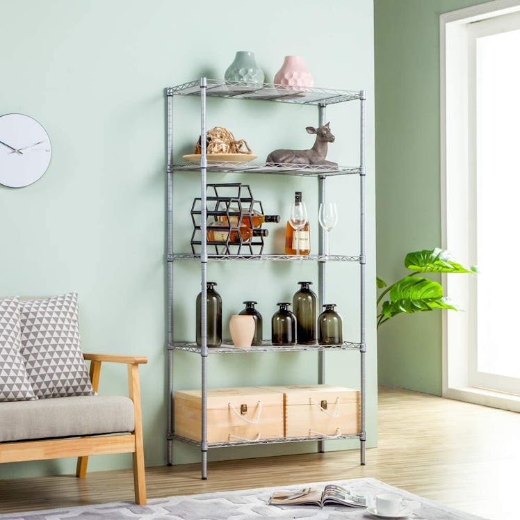 SINGAYE 5-Tier Adjustable Storage Shelf Unit