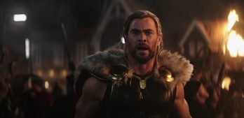 Chris Hemsworth as Thor in the first trailer for Marvel's Thor: Love and Thunder.