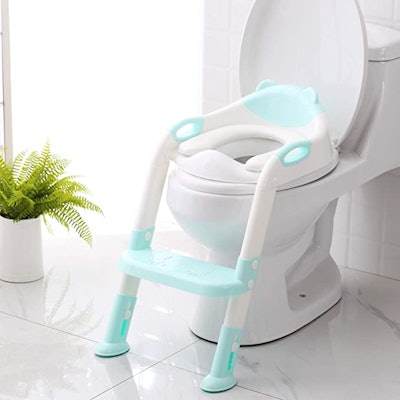 potty training products: Skyroku Potty Training Seat with Step Stool Ladder