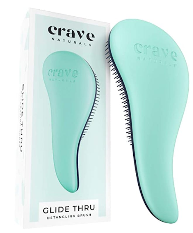 Crave Naturals Glide Thru Detangling Brush for Adults & Kids Hair 