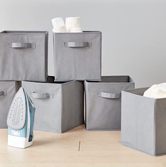 Amazon Basics Collapsible Fabric Storage Cubes (6-Pack)