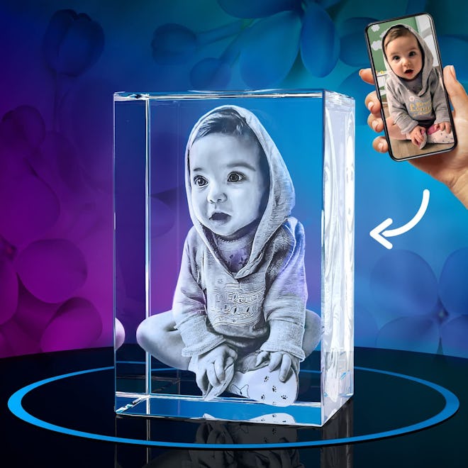 Crystal custom photo frame