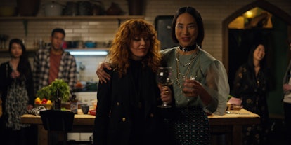 Nadia at Maxine's birthday party for her in 'Russian Doll' Season 1. 