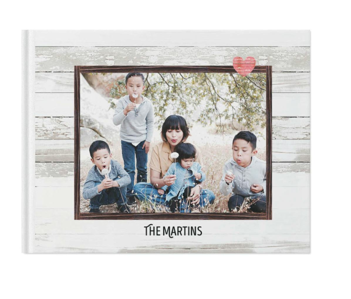 Shutterfly photo book for family memories