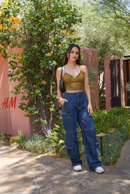 Camila Mendes at H&M's Hotel Hennes during Coachella 2022.