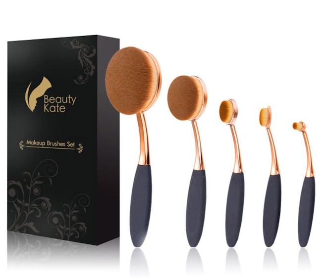 Beauty Kate Oval Makeup Brushes Set (5-Piece)