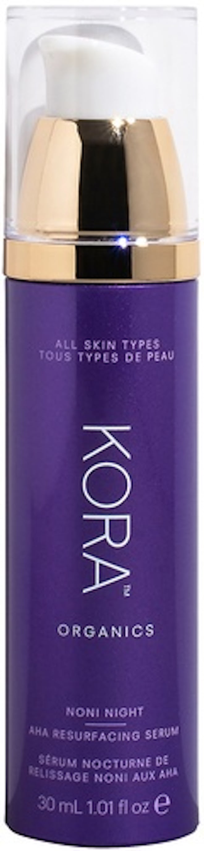 KORA Organics Noni Night AHA Resurfacing Serum