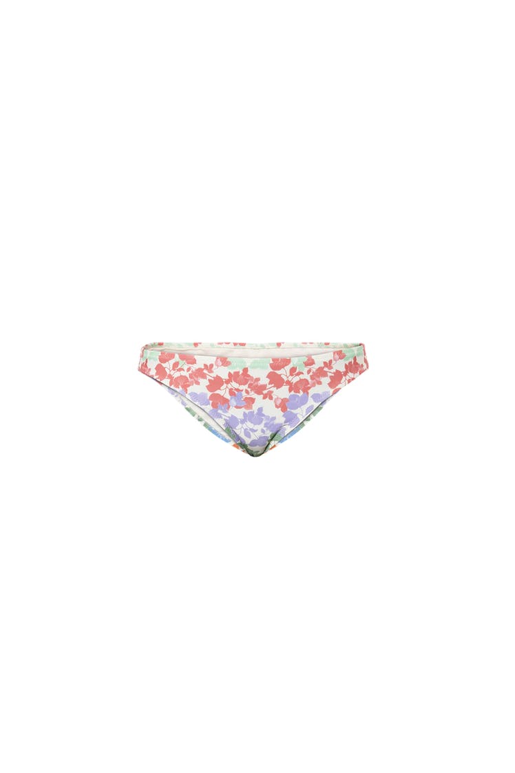 swimwear trends 2022 pastel floral print bikini bottoms