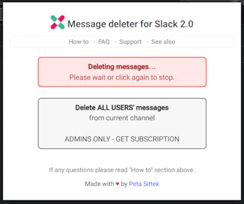 How to batch delete your Slack messages using Message Delete for Slack 2.0