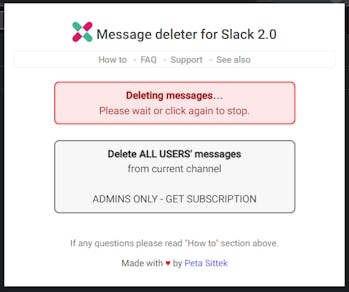 How to batch delete your Slack messages using Message Delete for Slack 2.0