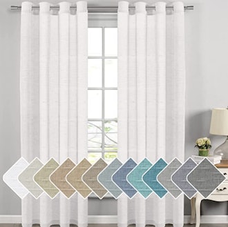 H.VERSAILTEX Linen Sheer Curtains