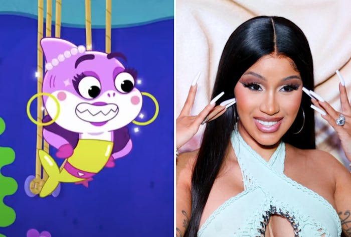 Rapper Cardi B. debuts song "Seaweed Sway" on Nickelodeon's "Baby Shark."