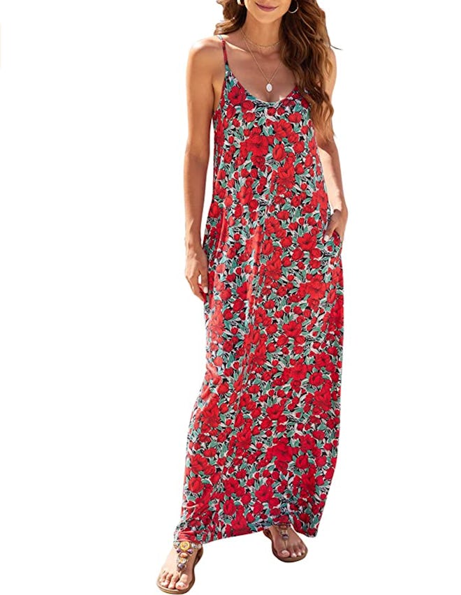 OURS Floral Maxi Dress With Pockets