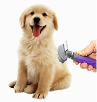 Hertzko Dog & Cat Comb and Deshedding Tool 