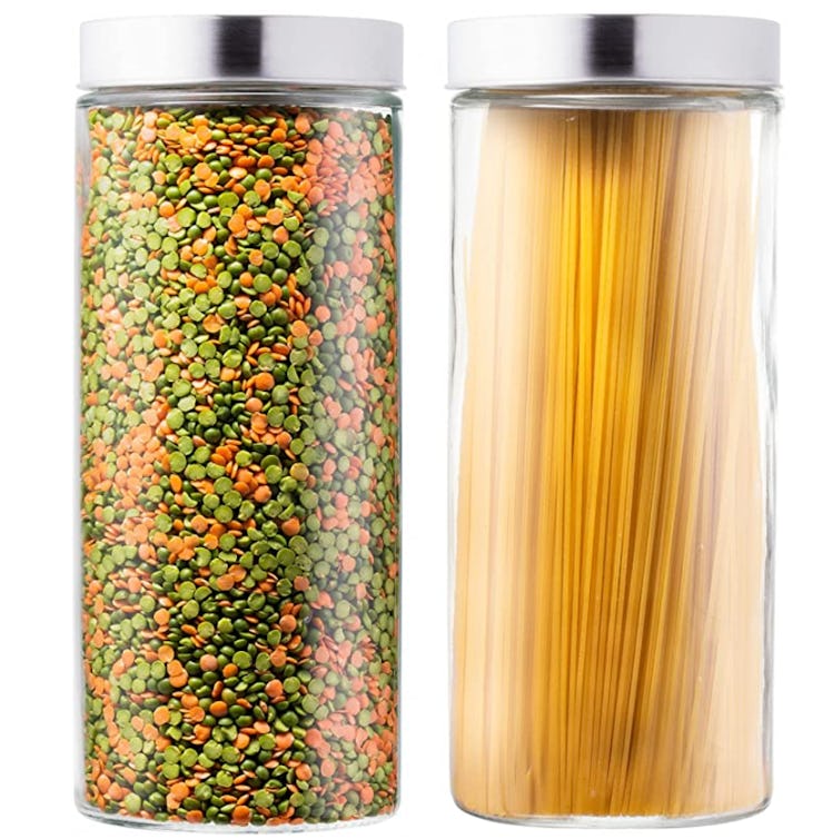 EatNeat Large Glass Kitchen Canisters (2-Pack)